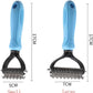 Double-Sided Pet Dog Brush – Dog & Cat Grooming Brush for Short or Long Hair – Deshedding Comb, Shedding Tool, Fur Trimming & Dematting Brush – Removes Loose Hair & Dead Skin