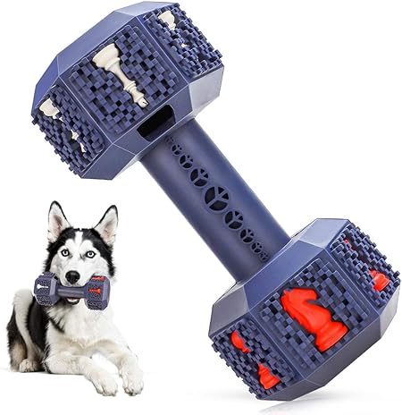 Rubber Dumbbell Dog Toy – Keeps Your Pet Engaged & Entertained