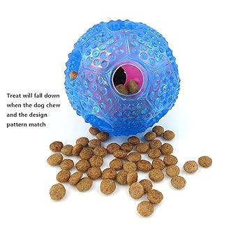 Interactive Dog Treat Dispenser Ball – Chew Toy & Slow Feeder