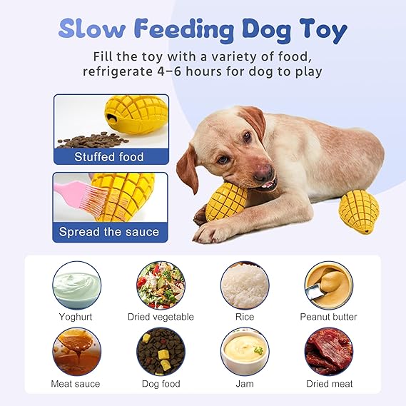 Tough Rubber Mango Chew Toy – Long-Lasting & Entertaining!