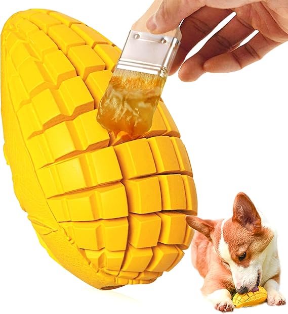 Tough Rubber Mango Chew Toy – Long-Lasting & Entertaining!