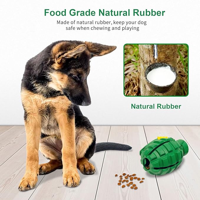 Military-Style Grenade Dog Chew Toy – Perfect for Strong Chewers & Treat Play