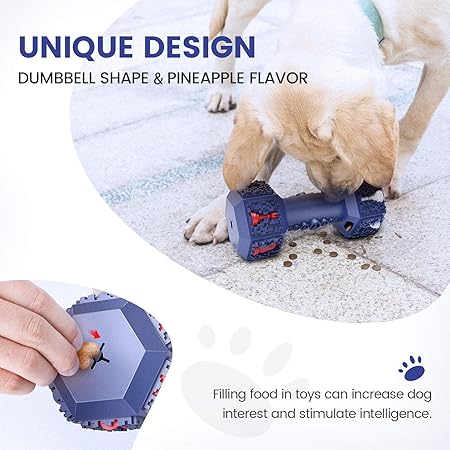 Rubber Dumbbell Dog Toy – Keeps Your Pet Engaged & Entertained