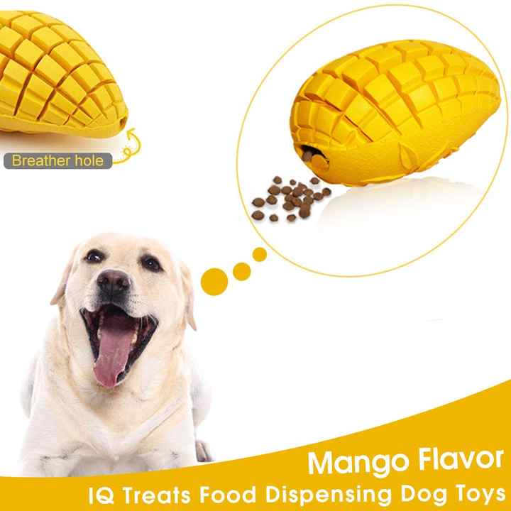 Tough Rubber Mango Chew Toy – Long-Lasting & Entertaining!