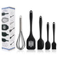 5-Piece Silicone Baking & Cooking Utensils Set – Non-Stick, Heat-Resistant Kitchen Utensils for Cooking & Baking, Durable & Dishwasher Safe Easy to Clean