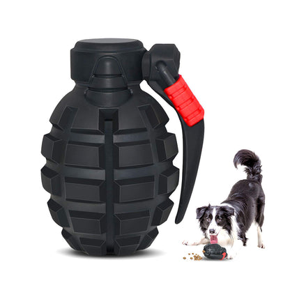 Military-Style Grenade Dog Chew Toy – Perfect for Strong Chewers & Treat Play