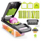 Multi-function vegetable cutter, shredder, dicer, kitchen grater, slicer