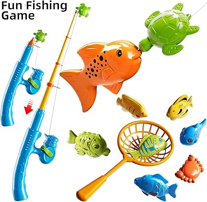 Kids Fishing Toy Set – Pool, Rods & Colorful Sea Animals