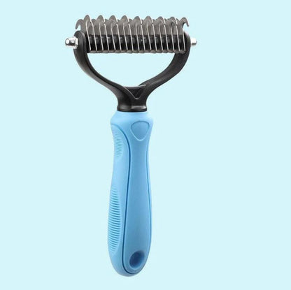 Double-Sided Pet Dog Brush – Dog & Cat Grooming Brush for Short or Long Hair – Deshedding Comb, Shedding Tool, Fur Trimming & Dematting Brush – Removes Loose Hair & Dead Skin